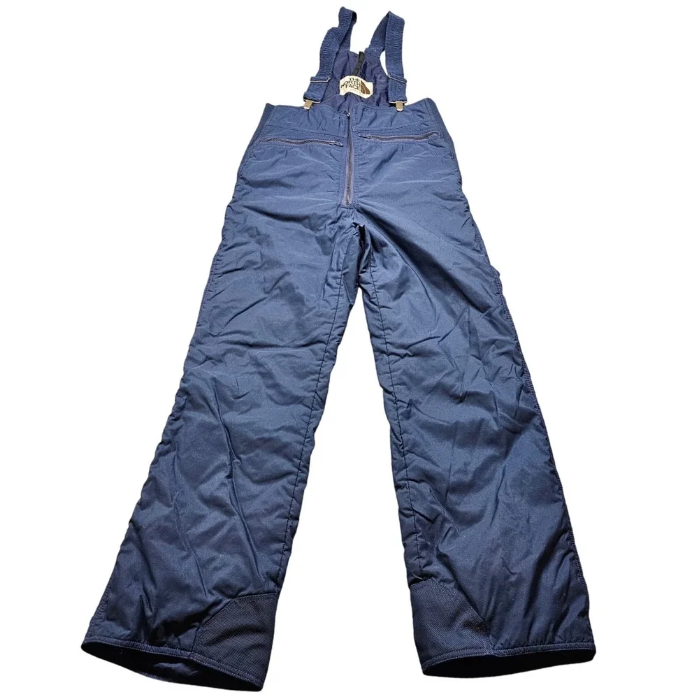 Vintage The North Face Ski Bib Overalls Mens Medium Navy Blue Made in USA Retro